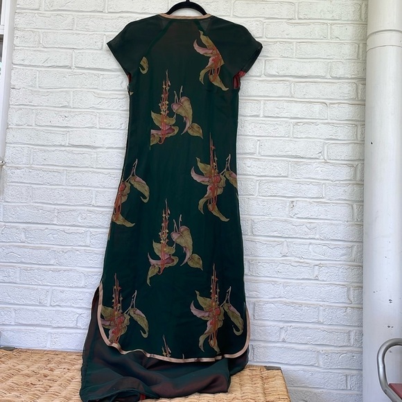 Rare Vintage Made in England Carnaby Street Design by Aristos Maxi Dress - Picture 2 of 15